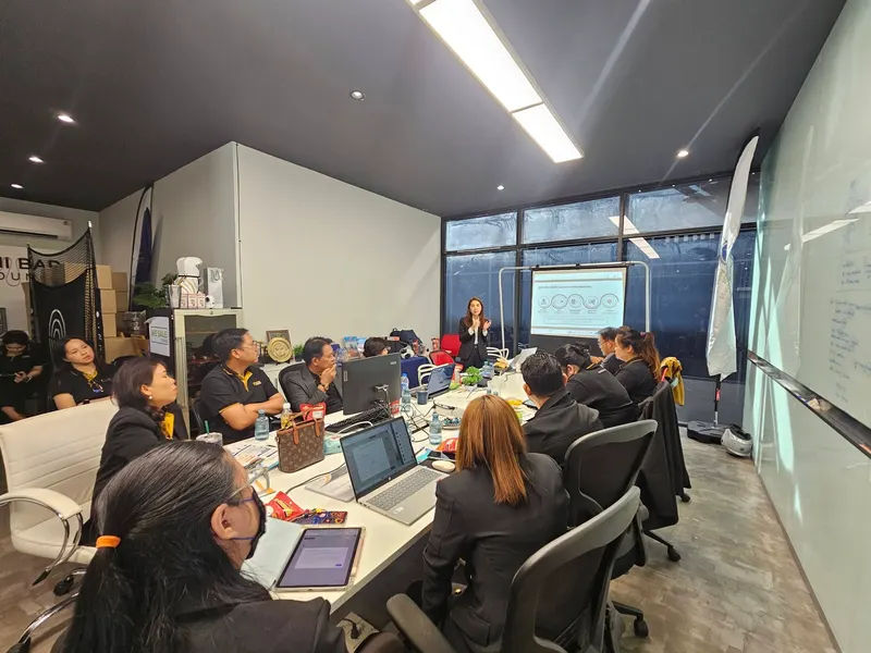 บรรยากาศห้องอบรมที่สนามกอล์ฟ